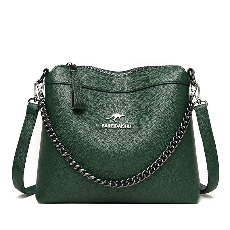 Bolsa Crossbody Couro Francine Bolsa 29 Florentinni - Bolsa Crossbody Couro Francine Florentinni Verde 