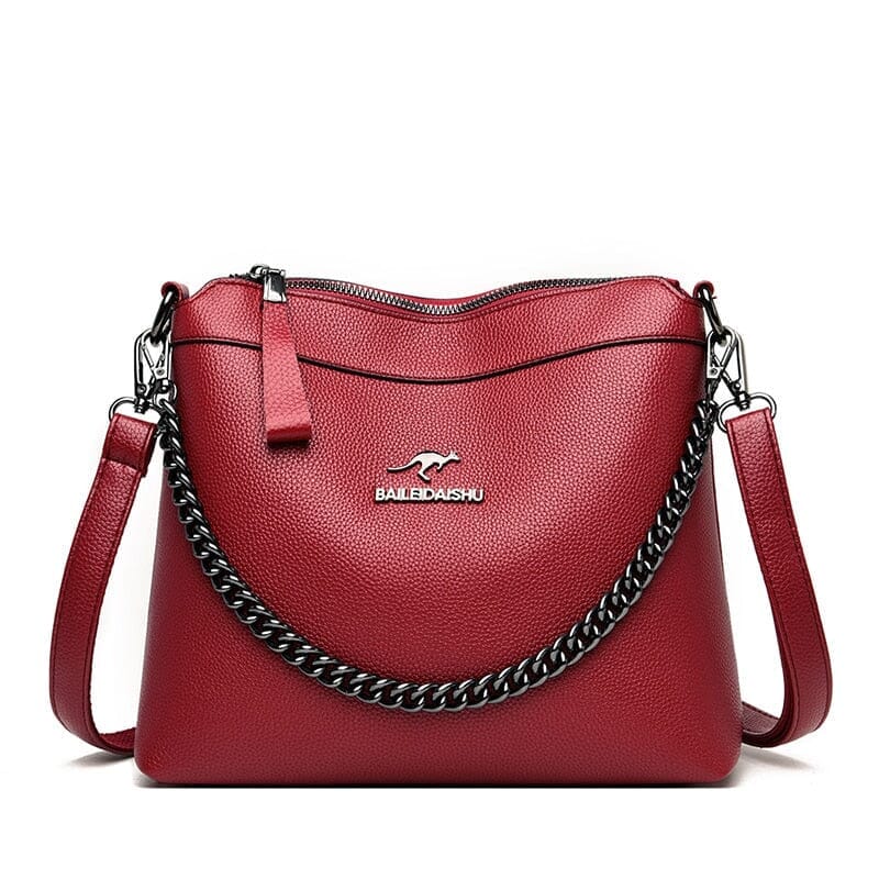 Bolsa Crossbody Couro Francine Bolsa 29 Florentinni - Bolsa Crossbody Couro Francine Florentinni Vermelho 